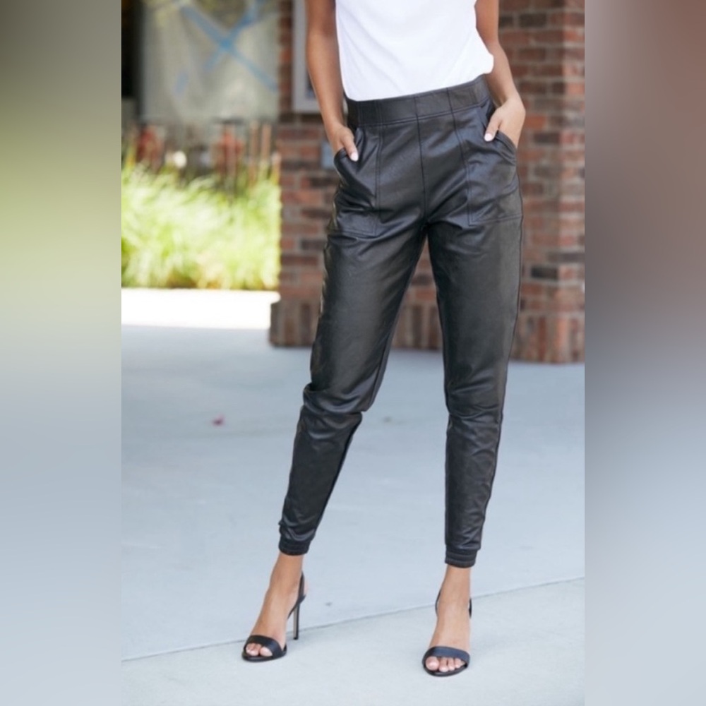 Spanx Faux Leather Joggers